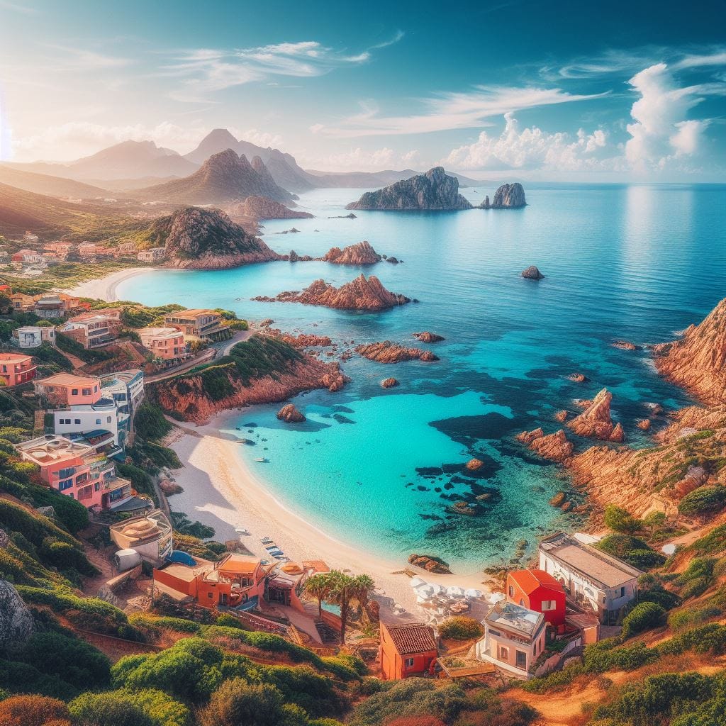 Embark on an Italian escape to Sardinia. Experience crystal-clear waters, white sandy beaches, rugged mountains, and timeless traditions. Your dream vacation awaits!